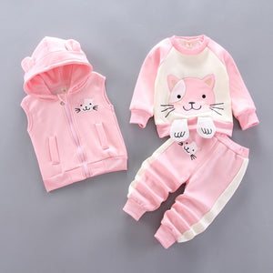 3pcs Outfits Suit Baby Winter Clothes