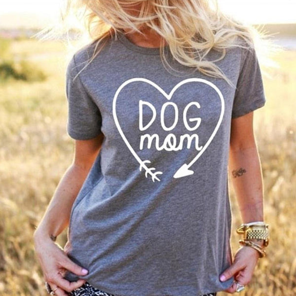 DOG MOM Heart Arrow T-Shirt 🐶👩‍🦰🐕