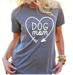 DOG MOM Heart Arrow T-Shirt 🐶👩‍🦰🐕